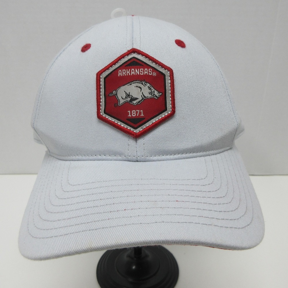 Arkansas Razorbacks Hat Cap Snap Back One Size Gray NCAA Football Captivating